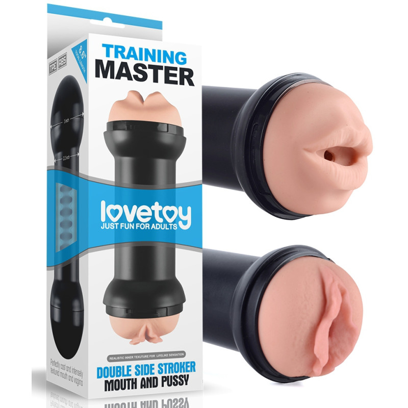 LoveToy Masturbateur Double Side Vagin - Bouche